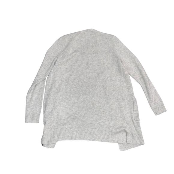 Amazon Essentials women's long Sleeve jersey stitch open cardigan gray medium - Picture 2 of 4